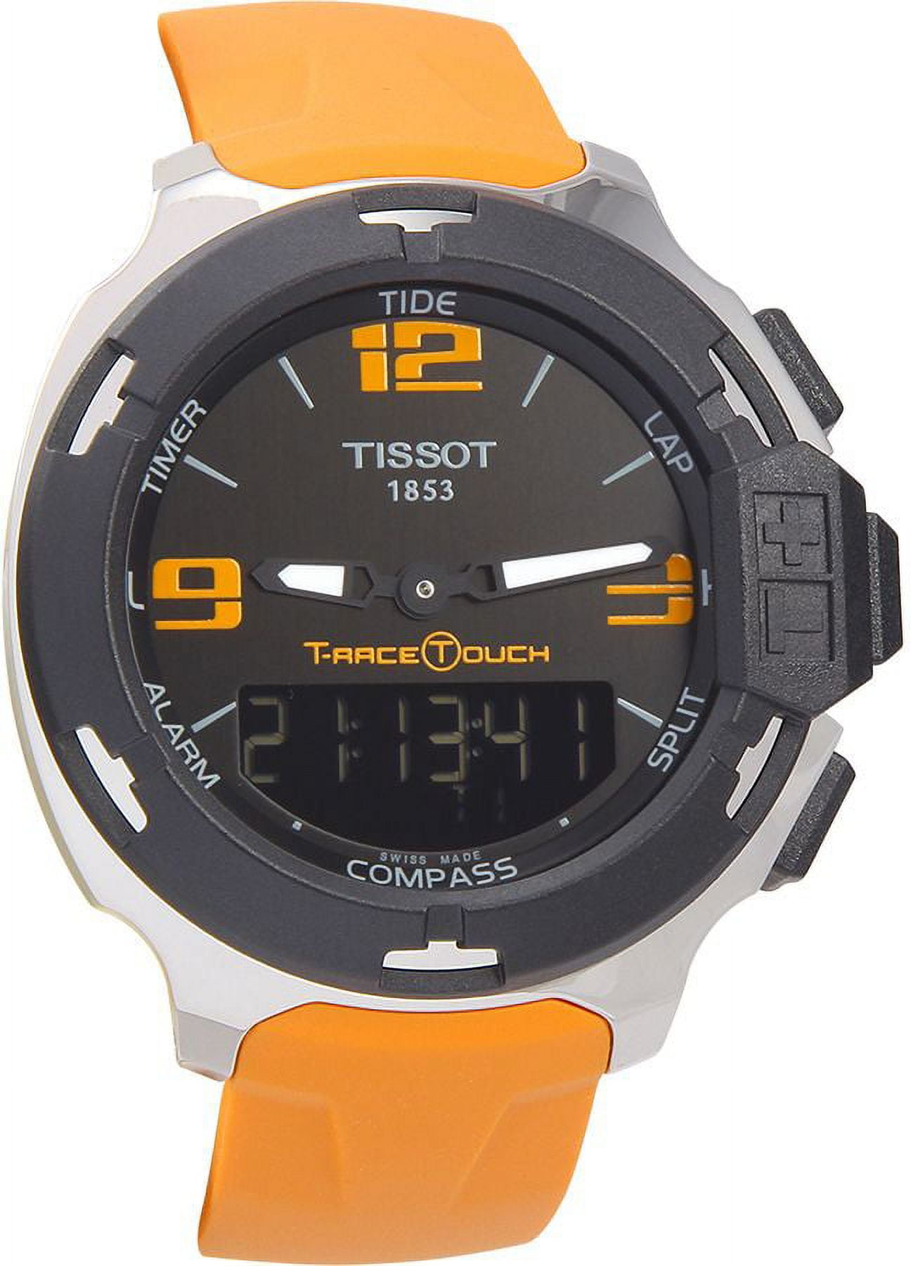Tissot T Race Analog Digital Orange Rubber Mens Watch T0814201705702