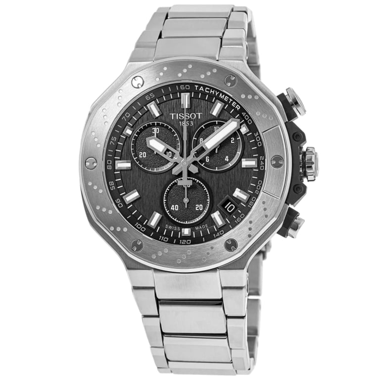 Tissot T-Race Chronograph Quartz Black Dial Men's Watch T141