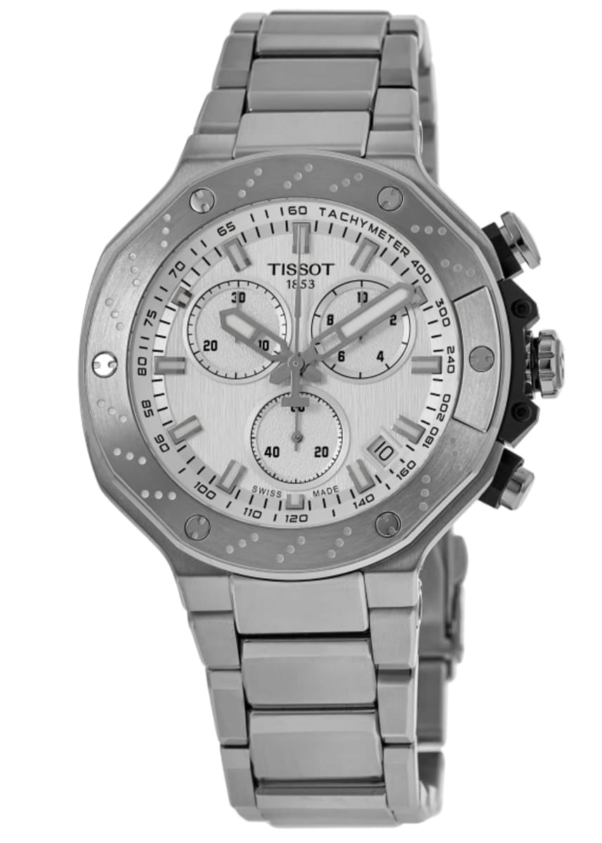 Tissot T-Race Chronograph Quartz Silver Dial Men's Watch T1414171103100