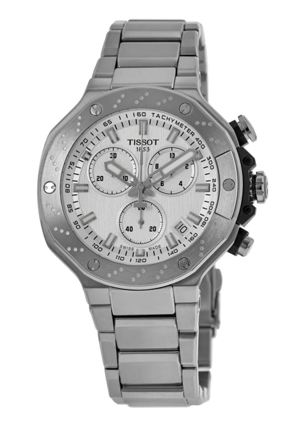 T-Race Chronograph Quartz Silver Dial Men's Watch T1414171103100