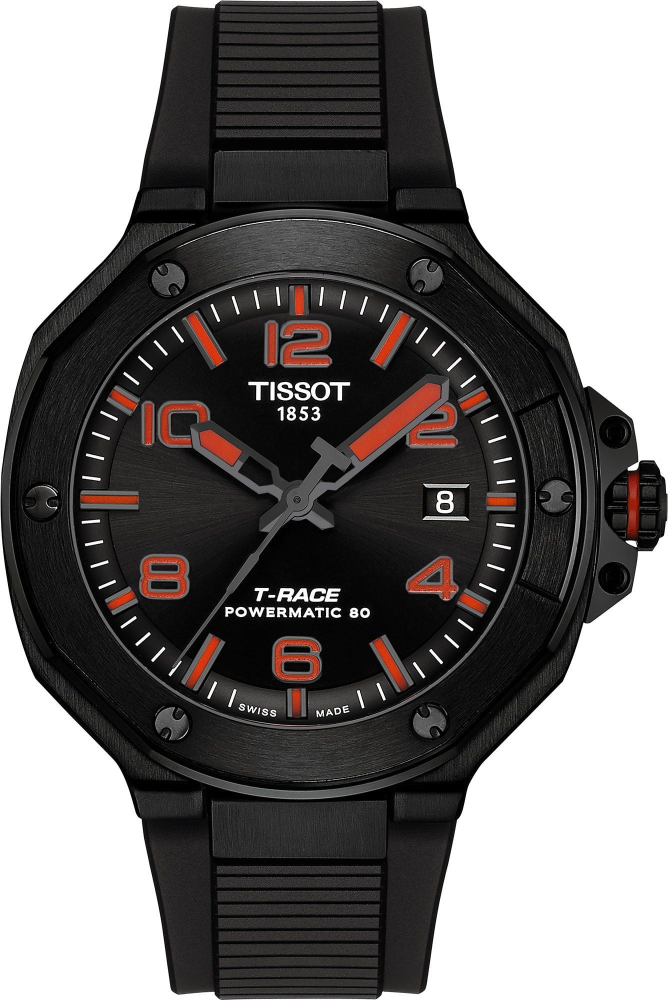 Tissot T-Race Powermatic 80 Automatic Black Dial Men's Watch T1418073705700