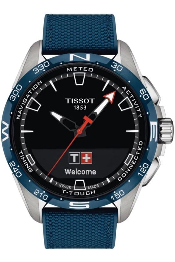 T-Touch Connect Solar Men's Black Dial Quartz Watch T121.420.47.051.06