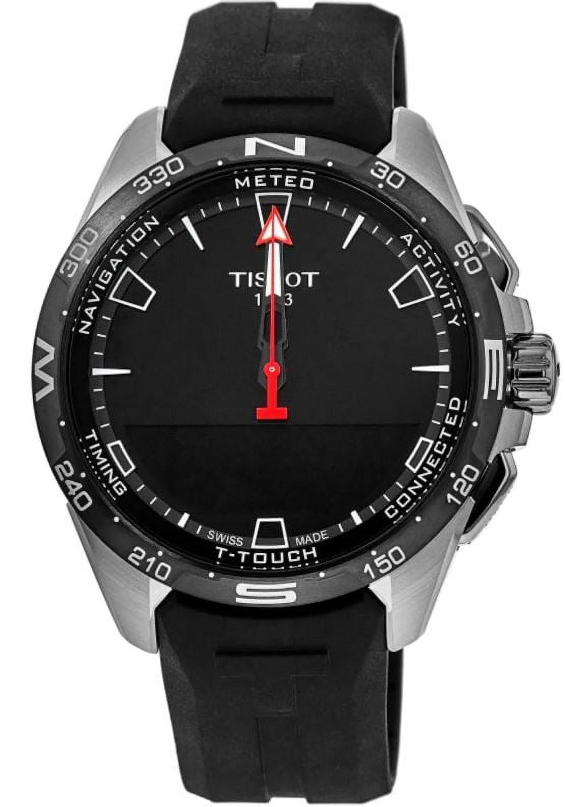 Tissot T-Touch Connect Solar Black Dial Rubber Strap Men's Watch