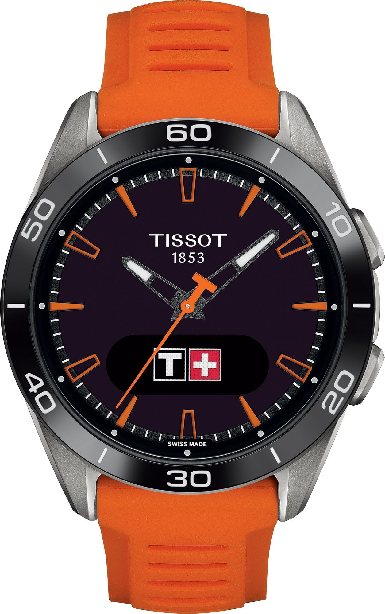 TISSOT T-Touch ブラック/オレンジ デジタル腕時計 Amazon.co.jp: Tissot メンズ T0474204720701 T-Touch II