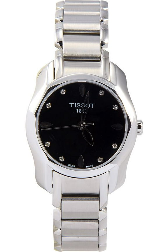 T-Wave Round Black Diamonds Quartz Trend Women's watch T0232101105600