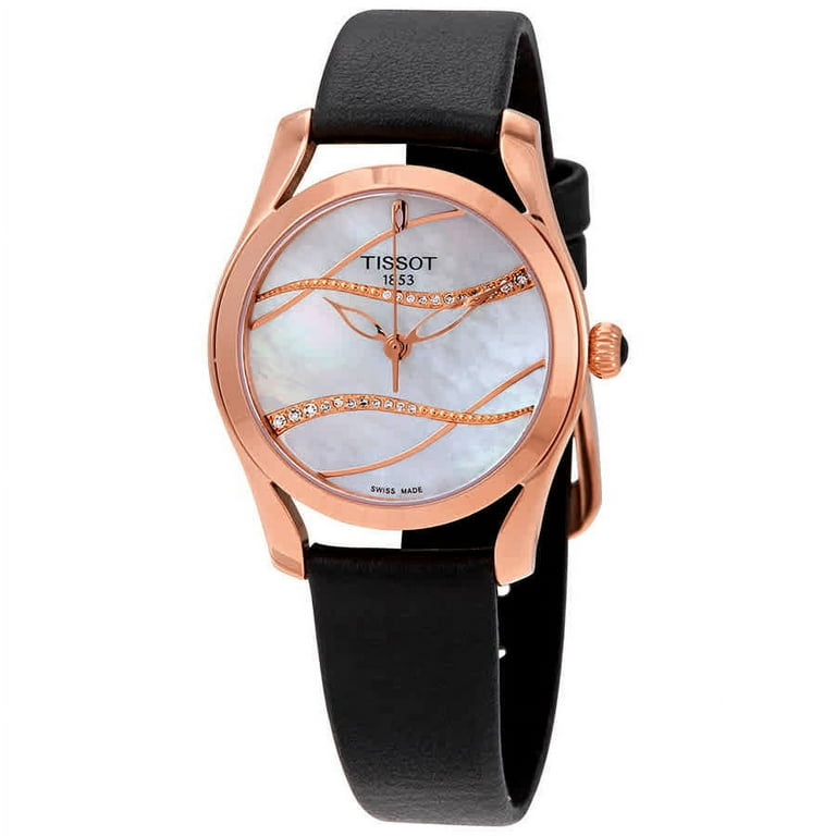 Tissot T Wave White Mother of Pearl Diamond Dial Ladies Watch T112
