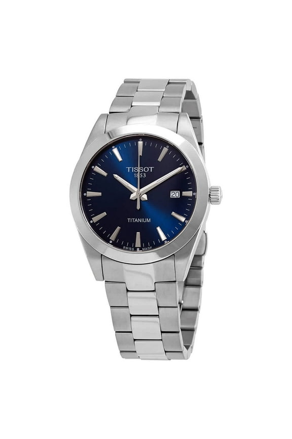 Gentleman Men's Titanium Blue Dial Quartz Watch T127.410.44.041.00