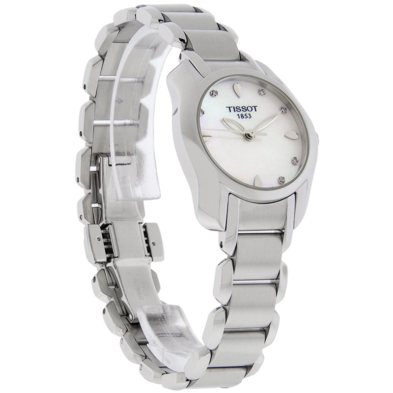 Tissot T-Lady Stainless Steel MOP Dial Quartz Ladies Watch TISSOT T-Lady Quartz SS WHT MOP Dial Women main image 4