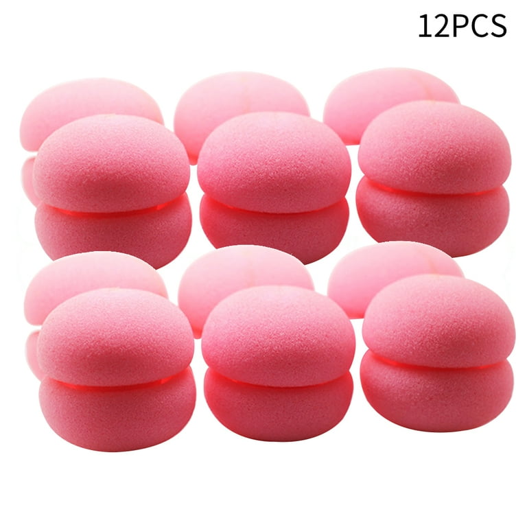 Tissouoy 12pcs Sponge Curling Rollers Night Sleep Soft Foam Hair