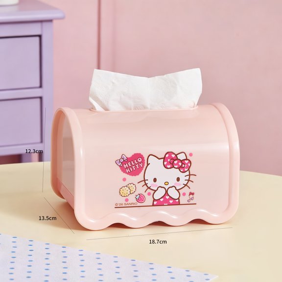 Tissue Box, Cartoon Kuromi & Cinnamon Dog Pattern Suitable for Living Room Desktop, Bedside Table, Tissue Box