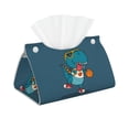thumbnail image 1 of Tissue Box Cover, Basketball Dinosaur Play Rectangular Leather Tissue Holder - Tissue Case Facial Paper Organizer for Bathroom, Vanity Countertop, Tabletop, Car, Napkin, 1 of 6