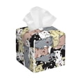 thumbnail image 1 of Tissue Box Cover, Classic Cute Cartoon Cat_A Leather Tissue Box Holder - Tissue Case Facial Paper Organizer for Bathroom, Vanity Countertop, Tabletop, Car, Night Stands, 1 of 7