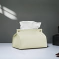 thumbnail image 1 of Tissue Box Cover Holder,PU Leather Tissue Box,Tissue Box Cover,Pu Leather Tissue Box Holder,Tissue Box Leather Tissue Box Bedroom Living Room Desktop Tissue Organiser Home Tissue Sets, 1 of 7