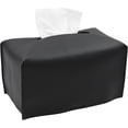thumbnail image 1 of Tissue Box Cover, Modern Decorative PU Leather Rectangular Tissue Box Case Organizer Holder for Vanity Countertop, Night Stands, Livingroom, Office Desk & Car 9.5X5X5'', 1 of 7