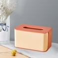 thumbnail image 1 of Tissue Box Cover, Plastic Toilet Paper Holder for Bathroom, Kitchen, Living Room, Decorative Storage Box, Fits Standard Tissue, Easy Dispense Design for Home Office Use, 1 of 7