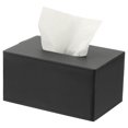 thumbnail image 1 of Tissue Box Cover, Rectangle Modern Tissue Box Holder (7.5"x4.7"x3.7", Black), 1 of 7