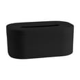 thumbnail image 1 of Tissue Box Cover, Rectangular Black Wall Mounted Facial Paper Holder Dispenser, Prefert for Storage on Bathroom Vanity, Kitchen, Night Stand, Countertops Office and Car, 1 of 6