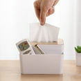 thumbnail image 1 of Tissue Box Cover, Rectangular Organizer for Home Decor, Multipurpose Storage Solution, Vanity Countertop Desk Dresser, 1 of 7