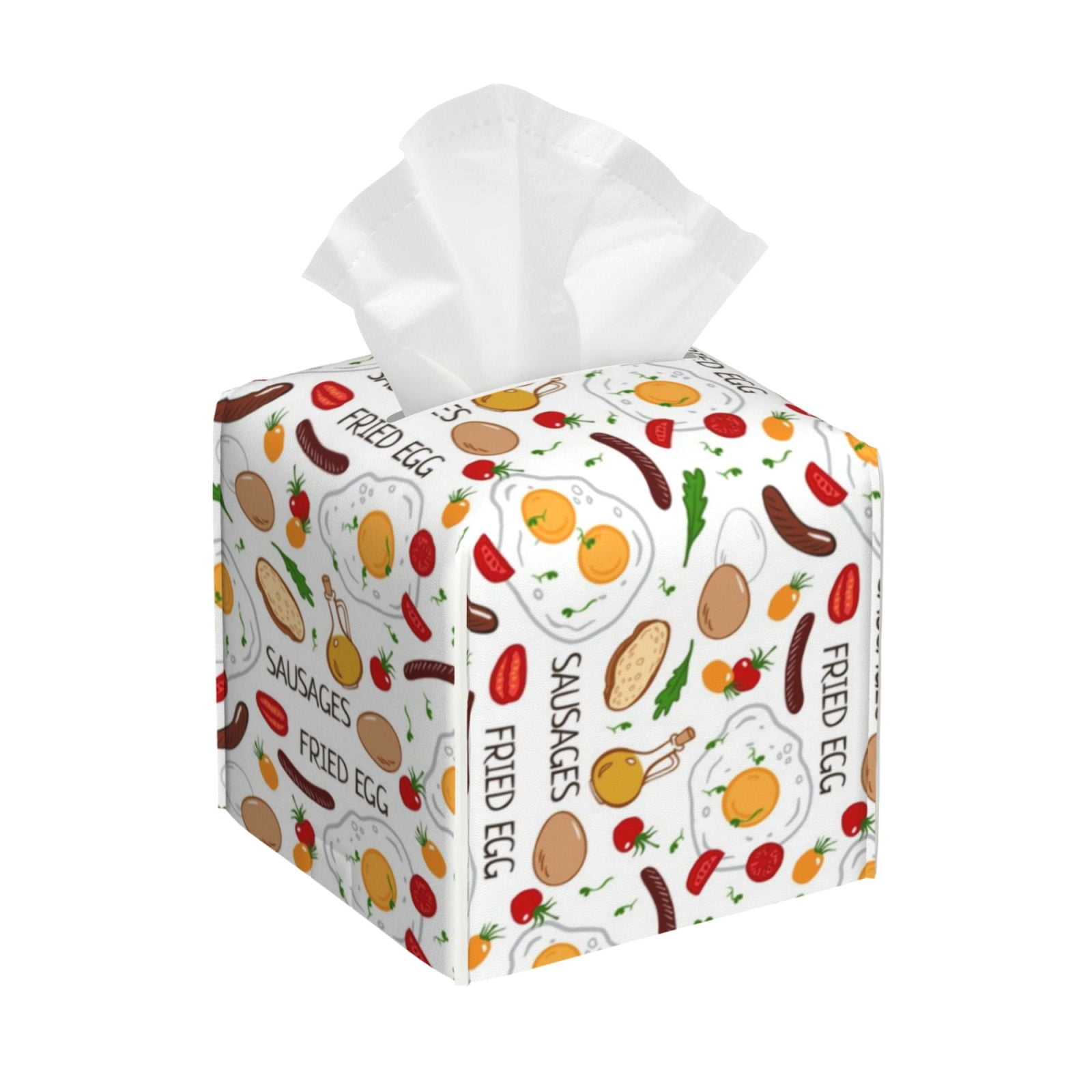 Tissue Box Cover Sausage Tomato Toast Tissues Boxes Holder Organizer ...