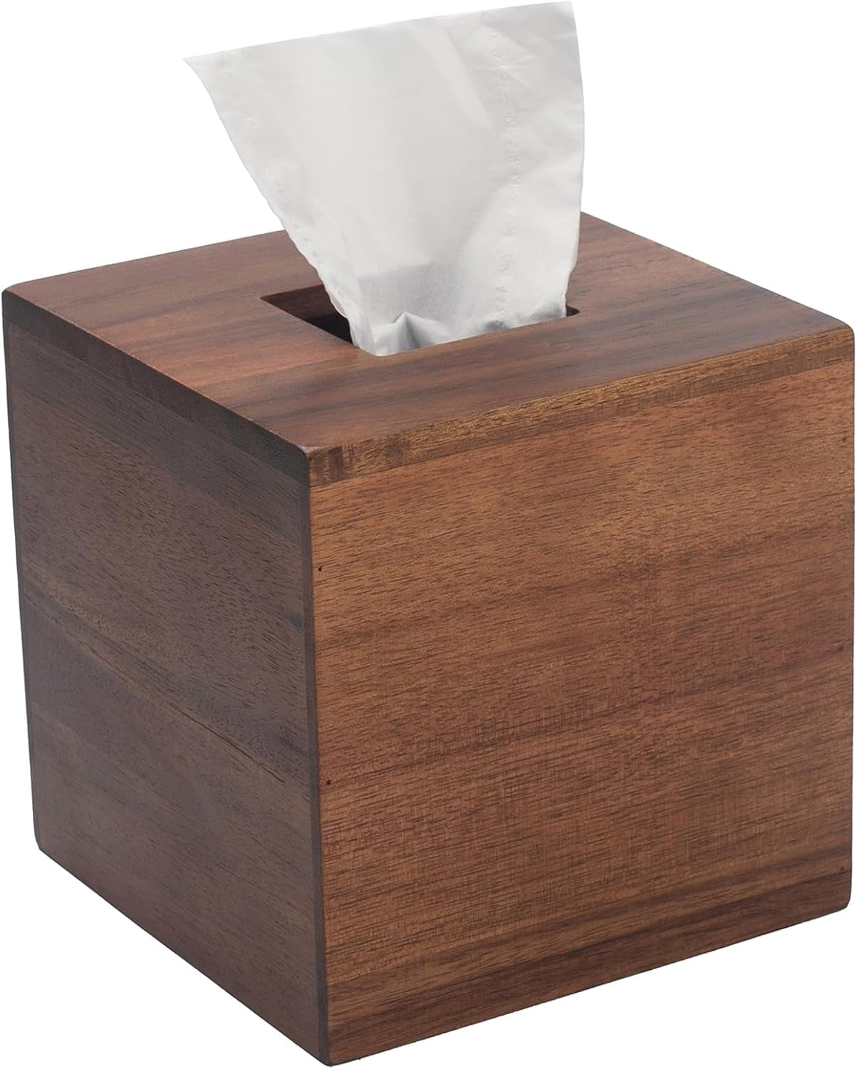 Tissue Box Packet Tissue Box Cover, Square Tissue Box Holder, Acacia Wood Facial Paper ...