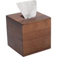 Tissue Box Packet Tissue Box Cover, Square Tissue Box Holder, Acacia Wood Facial Paper ...