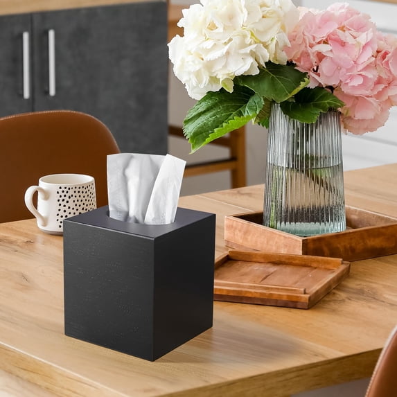 Tissle Box Tissue Box Cover Square - Tissue Box Holder for Tabletop Night Stands ...
