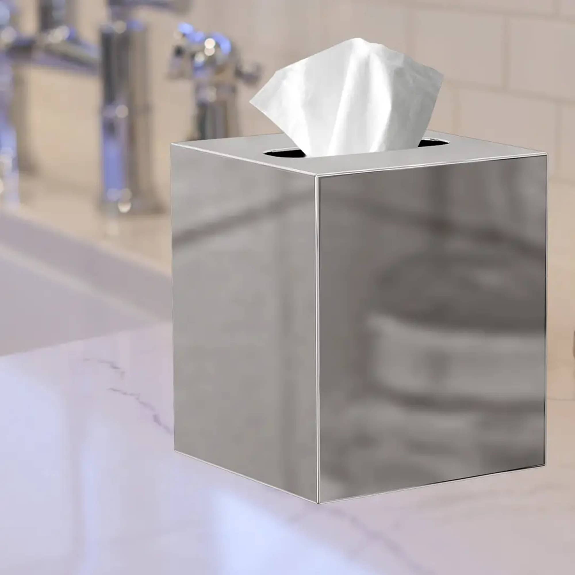 Tissue Box Covers Stainless Steel Home Decor