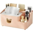 thumbnail image 1 of Tissue Box Cover, Tissue Box Holder, Multi-Functional Tissue Holder with Remote Control Holder, Rectangular Napkin Facial Tissues Holder, Desk Organizer Storage for Home Office, Pink, 1 of 6