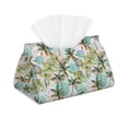 thumbnail image 1 of Tissue Box Cover, Watercolor Palm Tree Leather Rectangular Tissue Holder, Waterproof Tissue Box Decorative For Bathroom Vanity Countertop/Night Stands/Office Desk, 1 of 8