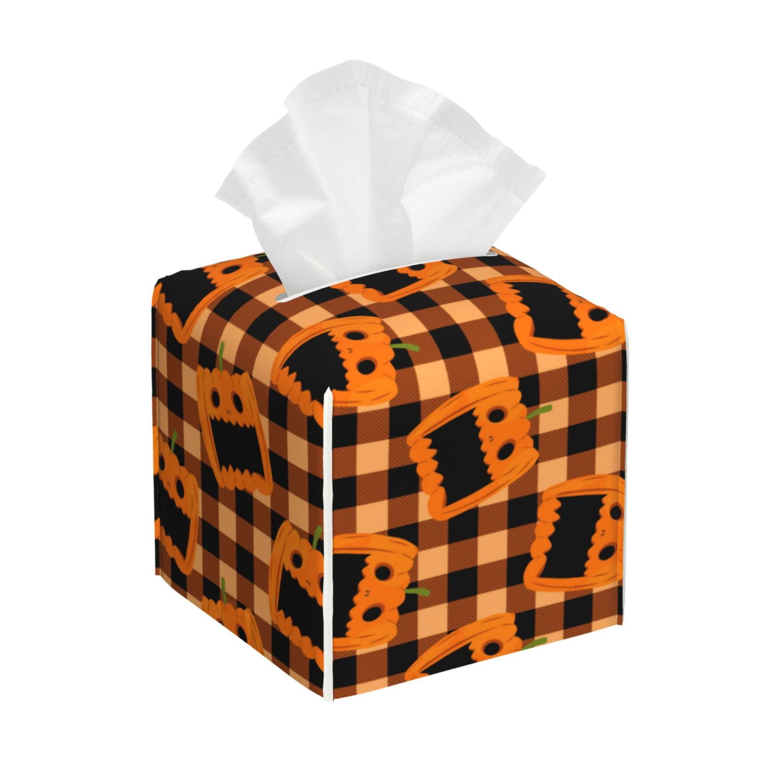 Tissue Box Cover fun halloween pumpkin funny Tissues Boxes Holder ...