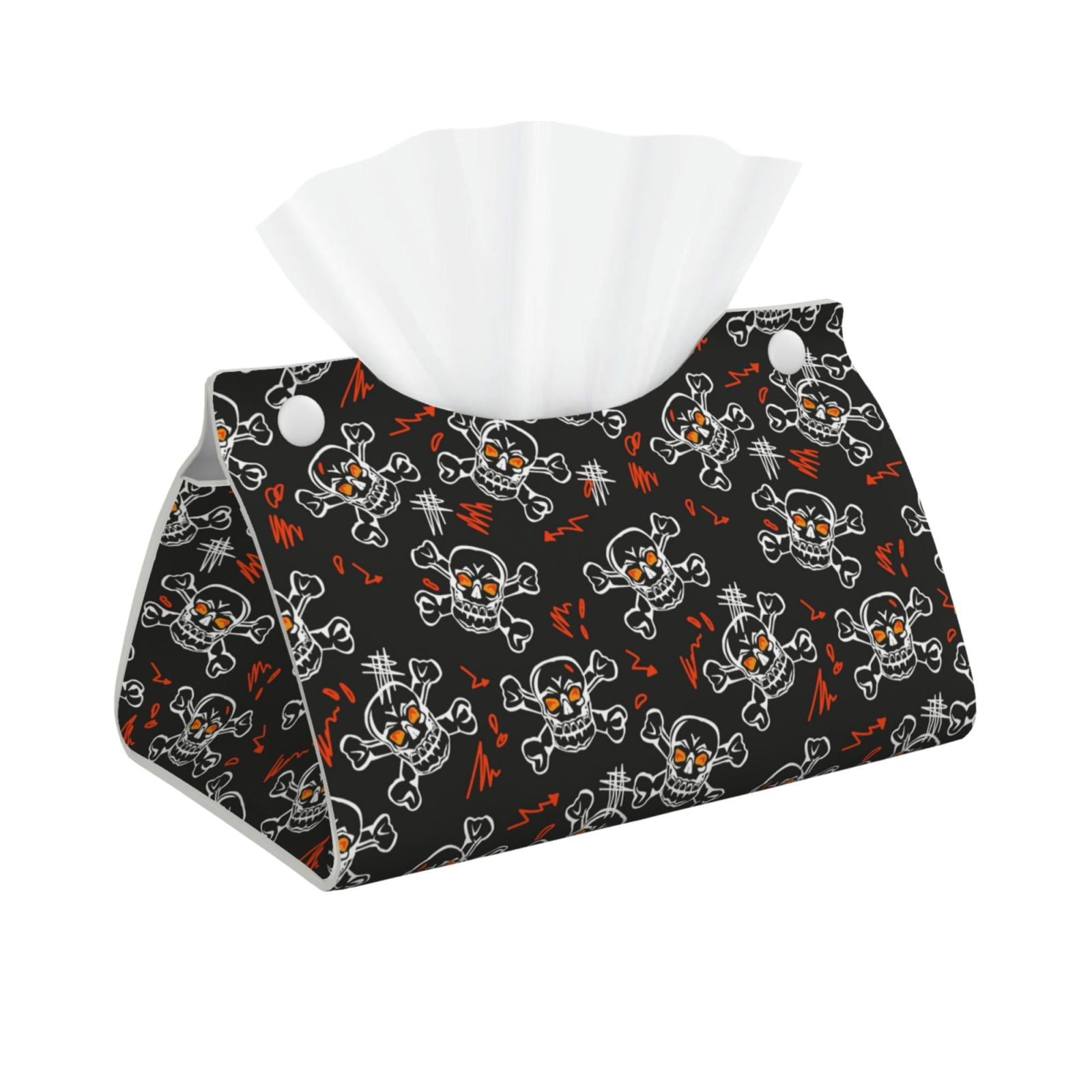 Tissue Box Cover fun skull halloween Tissues Boxes Holder Organizer for ...