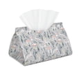 thumbnail image 1 of Tissue Box Cover, white Moose winter tree Rectangular Leather Tissue Holder - Tissue Case Facial Paper Organizer for Bathroom, Vanity Countertop, Tabletop, Car, Napkin, 1 of 6
