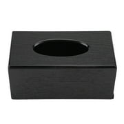 Tissue Box, Facial Tissue Box Cover, Rectangular Tissue Box Cover Holder for Countertop Bedroom Car Office Bathroom [black]