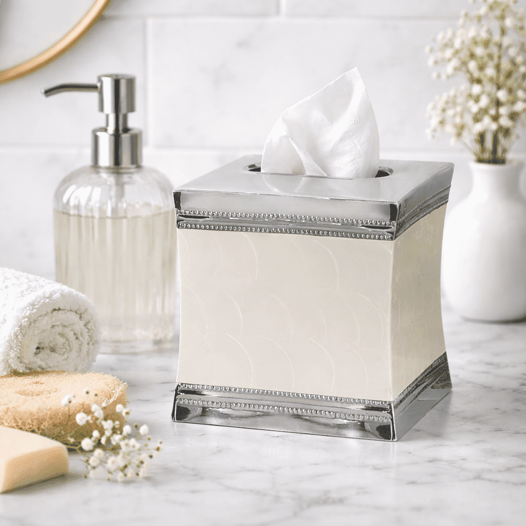 Tissue Box Covers Stainless Steel Home Decor
