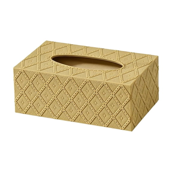 Tissue Box Holder 1.69 Quart, Desktop Refillable Plastic Tissue Storage Box with Detachable Cover and Wide Mouth Design, Multi-Purpose Holder for Home, Office, Car, 7.87 X 4.92 X 3.15 Inches
