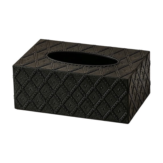 Tissue Box Holder 1.69 Quart, Desktop Refillable Plastic Tissue Storage Box with Detachable Cover and Wide Mouth Design, Multi-Purpose Holder for Home, Office, Car, 7.87 X 4.92 X 3.15 Inches