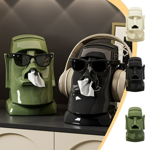 Tissue Box Holder under $5! kkbbma Funny Tissue Box Holder, Tissue Box Face Tissue Holder,Night Stand Facial Tissue Case Facial Paper Organizer Dispenser for Bathroom, Bedroom Dressers, Night Stands