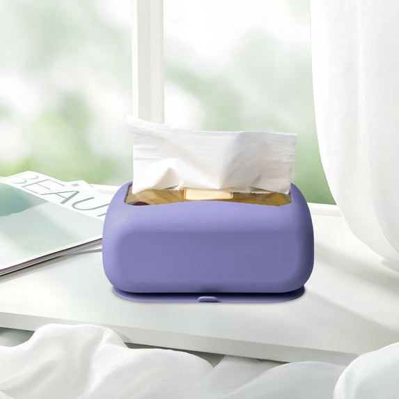 Tissue Box Holder, Portable Paper Towel Dispenser for Living Room, Kitchen, and Car, Multi-Angle Placement, Food-Grade Material, Compact and Practical Organizer