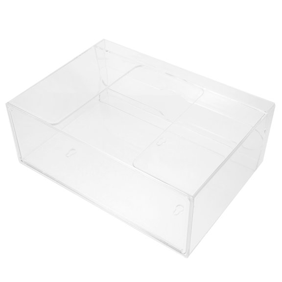 NIAIZEK Transparent Wall Mounted Plastic Tissue Box Holder for Bathroom and Kitchen, Space-Saving Design