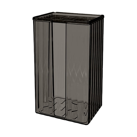 Tissue Box Holder Wall-mounted Tissue Box Holder with Non-destructive Adhesive, Transparent Tissue Box Holder, Ideal for Bathrooms, Kitchens, and Living Rooms