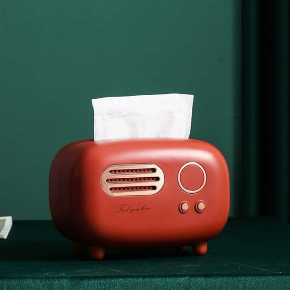 Tissue Box Paper Box Home Living Room Dining Room Coffee Table Nordic Wind Hotel Storage Case,Cranberry,Abs