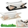 thumbnail image 1 of Tissue Box with Spring, 2025 New Clear Tissue Box Cover Holder with Automatic Telescopic Spring, Rectangle Napkin Dispenser Organizer for Bathroom, Kitchen and Office Desk (Comb), 1 of 7