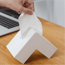 A Tissue Box Tissue Box Cover Square Facial Cube Tissue Box Holder Case Dispenser for Bathroom Vanity Countertop Bedroom Dresser Desk or Night Stand Table