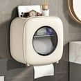 Tissue Box Toilet Paper Holder with Shelf Strong Loadbearing Easy to