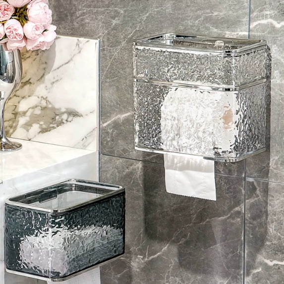 Tissue 4box Tissue Box Wall-mounted Sealed Design Dispenser Waterproof Dustproof ...