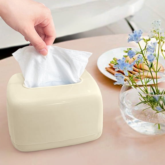Tissue Box with Built-In Spring, Wall Mounted Napkin Holder for Home, Bedroom, and Coffee Table, Stylish Paper Towel Storage