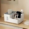 thumbnail image 1 of Tissue Box with Sinking Wooden Cover, Floating Draw Paper Towel Dispenser for Living Room Coffee Table, Household Organizer with Shelf Function, 1 of 6