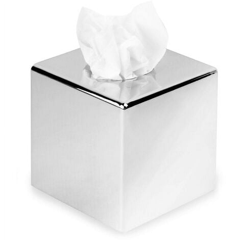 Tissue Boxes Holder Cube Square Mirror Tissue Box Lid Holder Kleenex