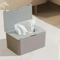 Tissue Cover Box, Plastic Organizer for Facial Paper & Phone, Suitable for Kitchen Bathroom, Easy to Refill & Durable, Stylish & Practical Design