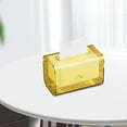 thumbnail image 1 of Tissue Cover Dispenser with Spring Toilet Paper Organizer Facial Tissue Storage Box for Bathroom Restaurant Kitchen Countertop Vanity Yellow, 1 of 8